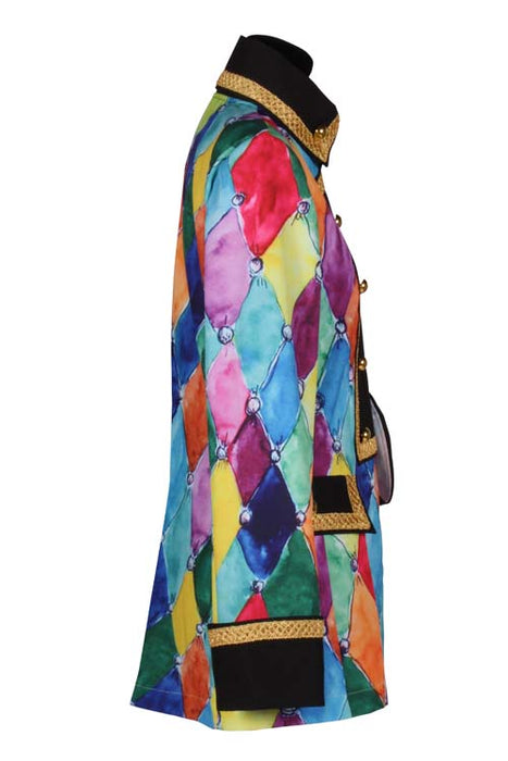 Jas print Coloured dame mt. XS