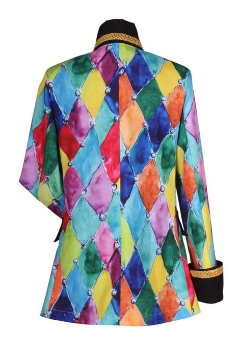 Jas print Coloured dame mt. XS