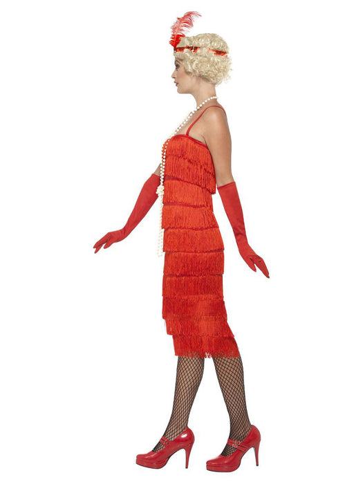 Jurk Flapper 20s rood mt. L