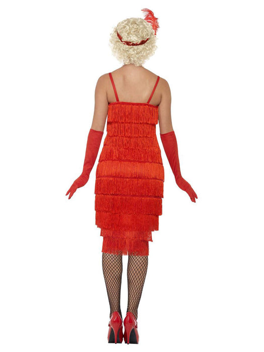 Jurk Flapper 20s rood mt. L