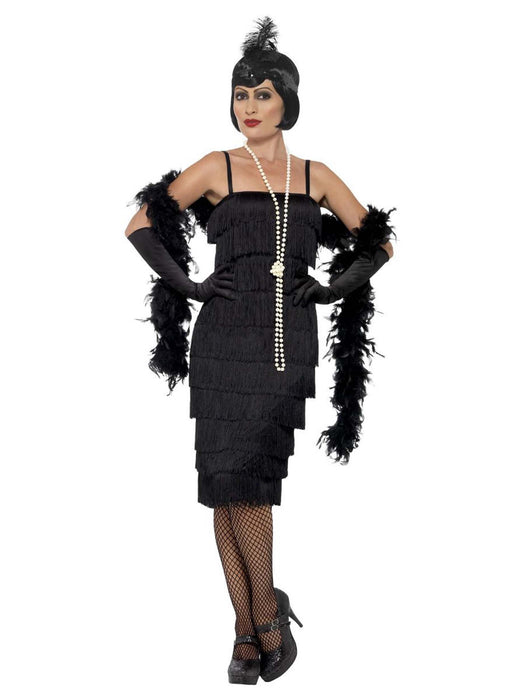 Jurk Flapper 20s zwart mt. M