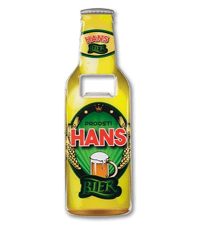 Magneet fles opener - Hans