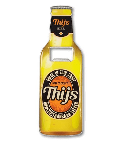 Magneet fles opener - Thijs