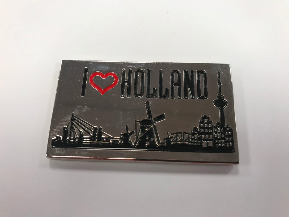 Magneet metaal I love Holland