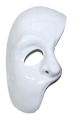 Masker plastic half Phantom wit