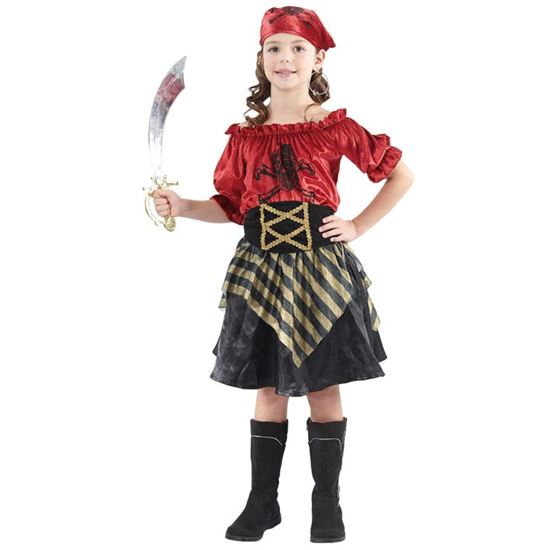 Pirate meisje 4-6 jaar (105-121cm)