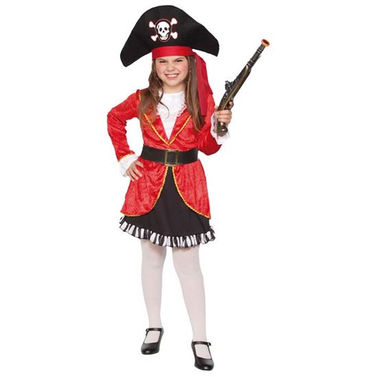 Piraten meisje 7-9 jaar (122-138cm)