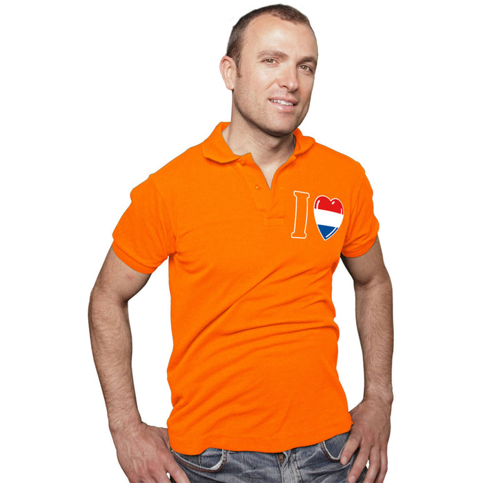 Polo shirt oranje RWB hart mt. XXL