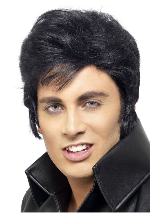 Pruik Elvis zwart
