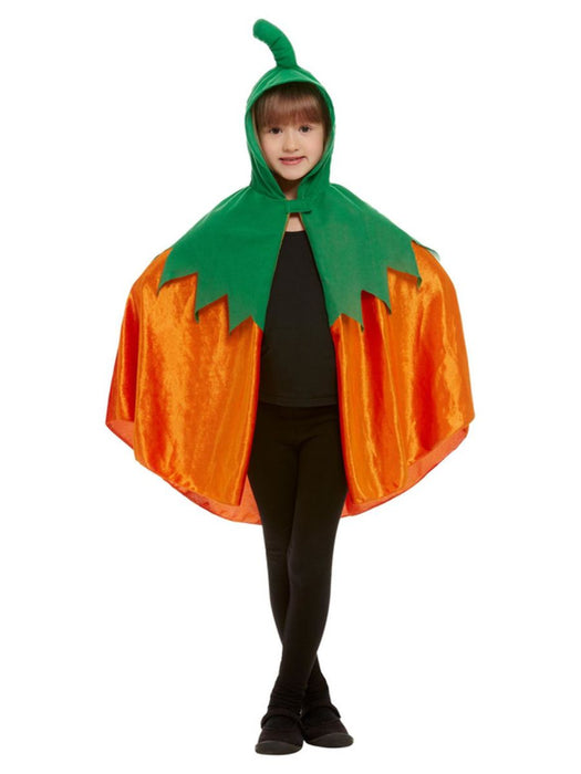 Pumpkin hooded cape one size