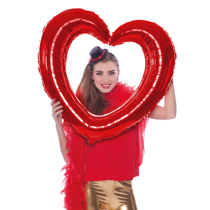 Selfie Frame hart rood 80x75 cm
