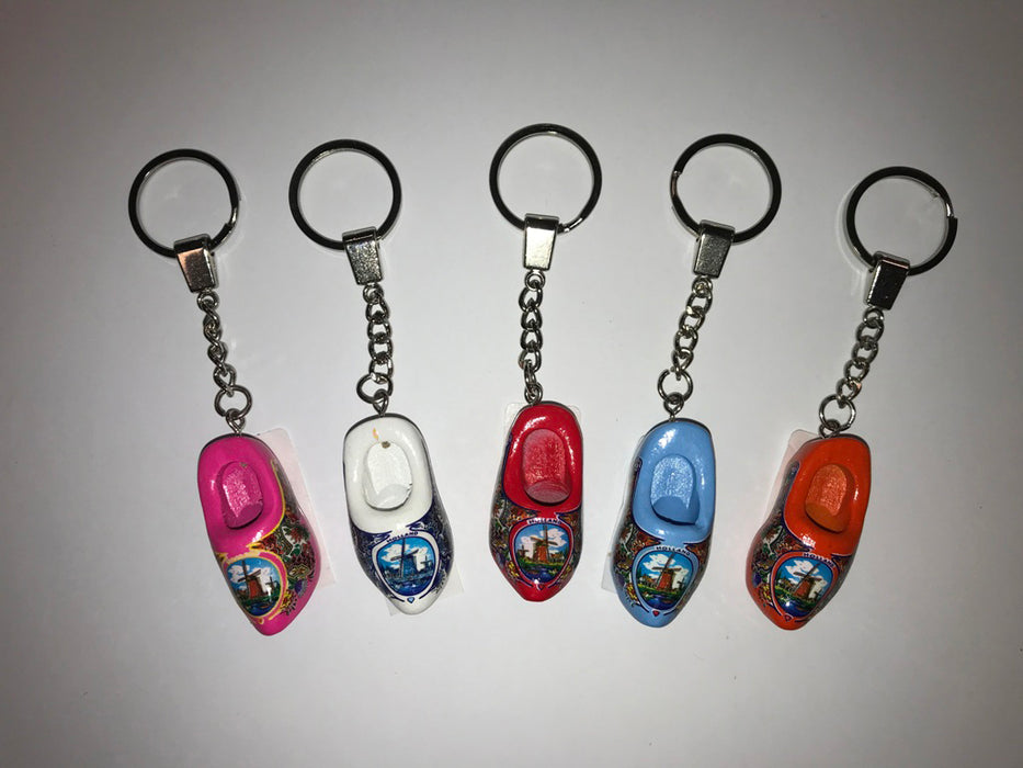 Sleutelhanger 1 klompje 4 cm (ass.kleuren)
