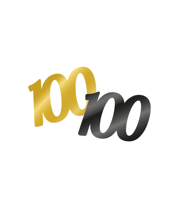 Tafelconfetti zwart/goud 100 jaar