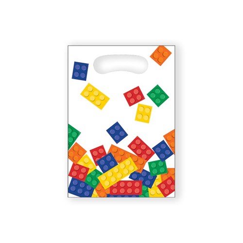 Uitdeelzakjes Lego blocks 8st.