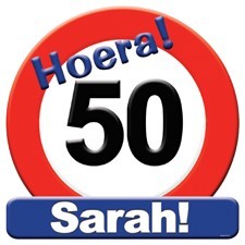 Verkeersbord 50 Sarah