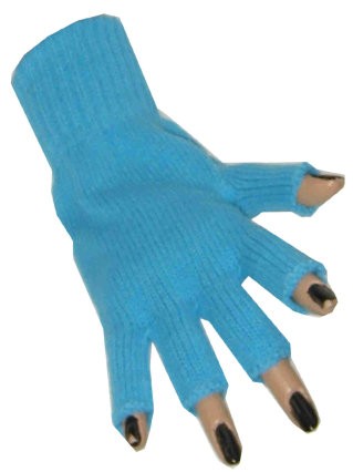 Vingerloze handschoenen turquoise