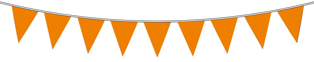 Vlaggenlijn Effen Oranje