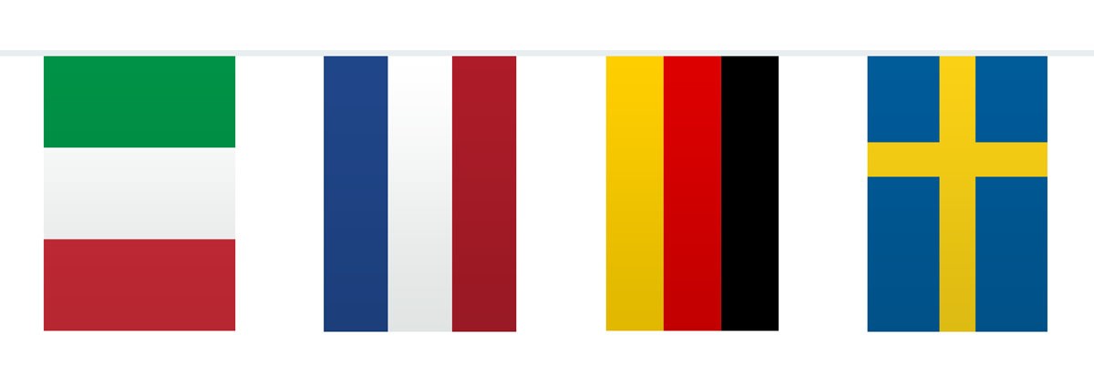 Vlaggenlijn Europa 10mtr