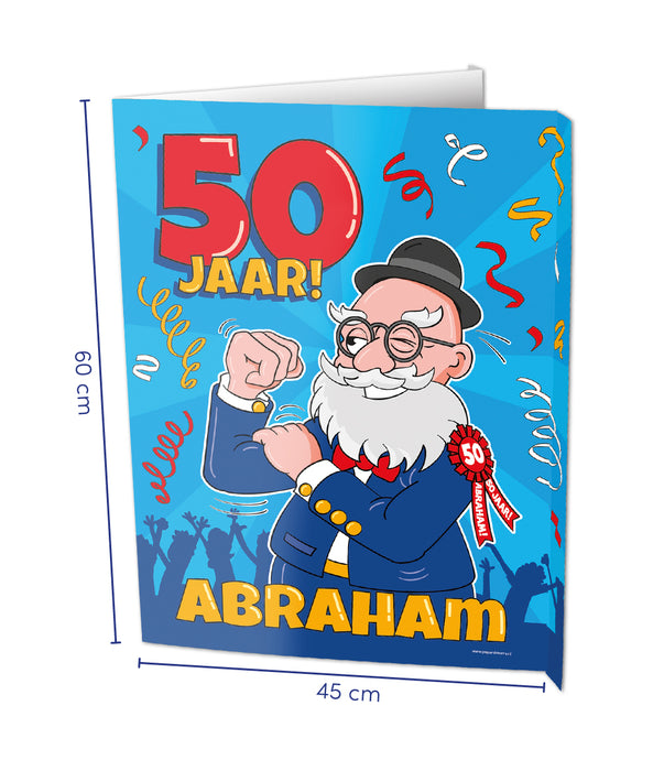 Window sign - Abraham 50 jaar